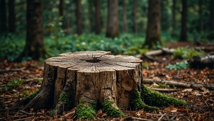 Fototapeta premium Tree stump in the forest.