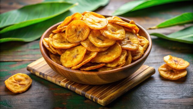 Crispy and golden fried banana chips, a traditional South Indian snack , snack, fried, banana, chips, ethakka upperi
