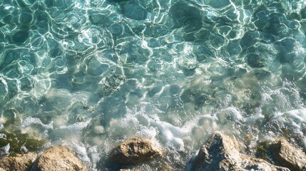 Obraz premium Crystal Clear Clean Water for Background Usage