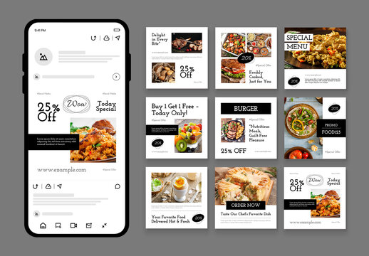 Food Social Media Post Template