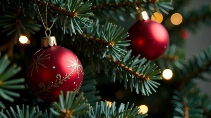 Obraz premium New Year's toys for Christmas trees