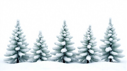 Obraz premium snow covered pine tree