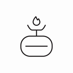 gas cylinder icon sign vector