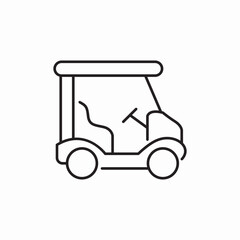 golf cart icon sign vector