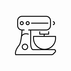 stand mixer icon sign vector