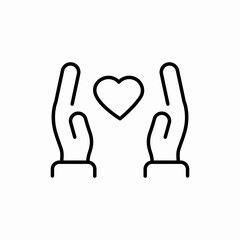 keep love icon sign vector