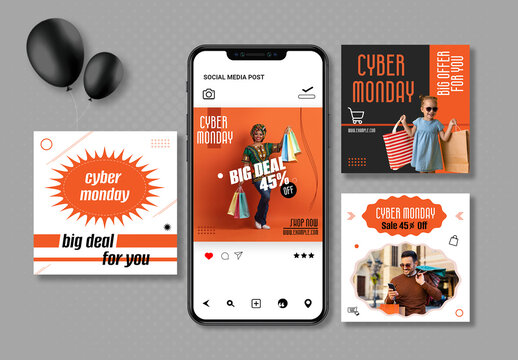 Cyber Monday Post Layout