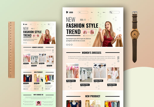 Fashion Clothing Shop Landing Page