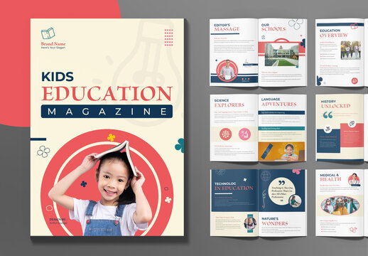 Kids Education Magazine Booklet