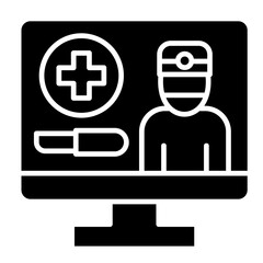 Obraz premium Telesurgery Icon