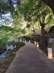 徳川園のちょうちんのある小路（愛知：名古屋）