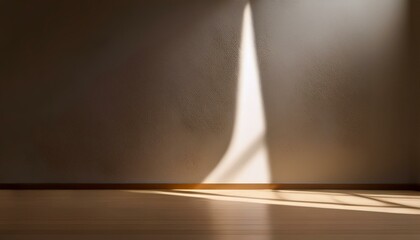 abstract light effect on a wall capturing a modern minimalist aesthetic with calm and clean tones