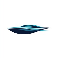 Stylized illustration of a speedboat.