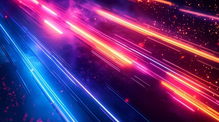 Obraz premium abstract futuristic background with magenta color
