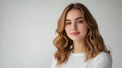 Fototapeta premium Confident and Smiling Beautiful Woman
