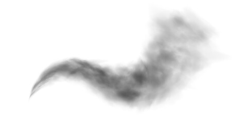Abstract black Smoke Swirl Graphic. Black fog or smoke. Orange smog clouds on floor. Cigarette smoke. Morning fog over land or water surface. Magic haze. Cloud, smoke, fog. PNG.
