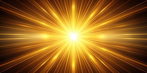 Obraz premium Abstract background of glowing lines radiating outwards from a center point with a yellow, golden glow , abstract, background