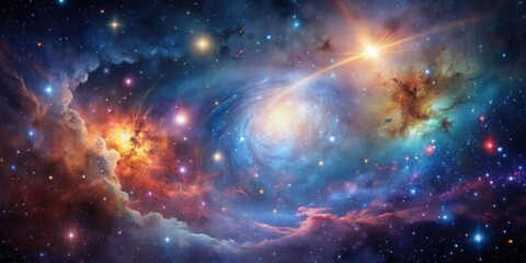 Fototapeta premium Background of space galaxies with stars and nebulas, space, galaxy, universe, stars, background, cosmos, astronomy