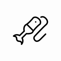 hand blender icon sign vector