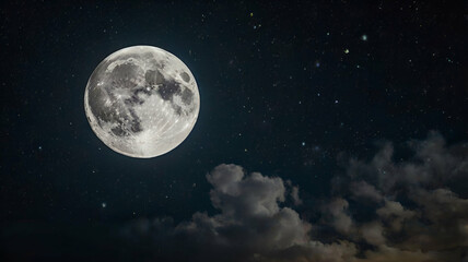 full moon in the sky