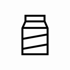 milk pack icon sign vector