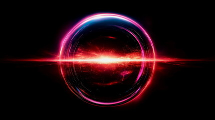 A bright glowing sphere with lines radiating outward, symbolizing data dissemination