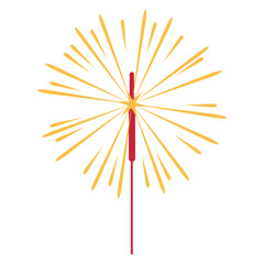 Colorful New Year Fireworks Stick Decoration