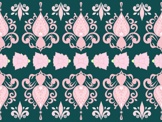 Seamless traditional background design. native pattern Tribal pattern graphics, black and white pattern