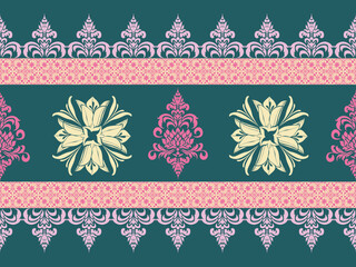 Seamless traditional background design. native pattern Tribal pattern graphics, black and white pattern