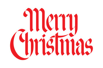 Merry Christmas lettering