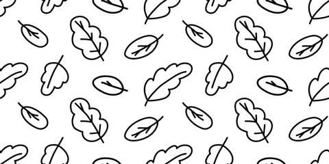 Seamless background with leaves.