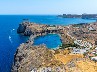 Wunderschöne Bucht bei Lindos auf der Sonneninsel Rhodos