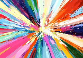 Colorful explosion of paint , happy holi background