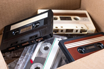 Audio Tape Cassettes in the Box