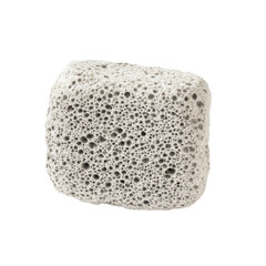 Obraz premium Isolated Transparent PNG of a Natural Pumice Stone, Textured Gray and White, Ideal for Spa and Beauty Designs