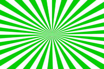 Green Sunburst for the background. flag of japanese. The rising sun..