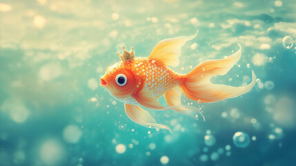 Fototapeta premium sparkle_goldfish_dream