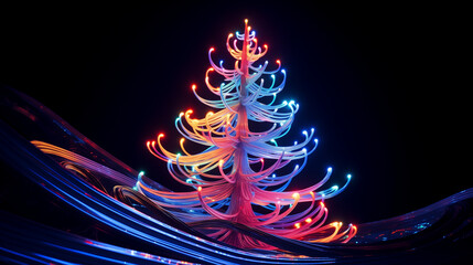 Christmas Tree Neon Lights 1