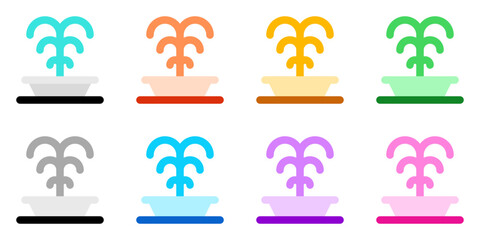 Editable fountain, park vector icon. Part of a big icon set family. Perfect for web and app interfaces, presentations, infographics, etc