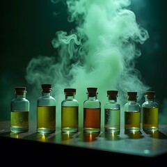 Enigmatic Mystique: Transforming Fragrant Elixirs in the Shadowy Laboratory