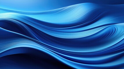 Obraz premium Abstract Blue Wave Light Design