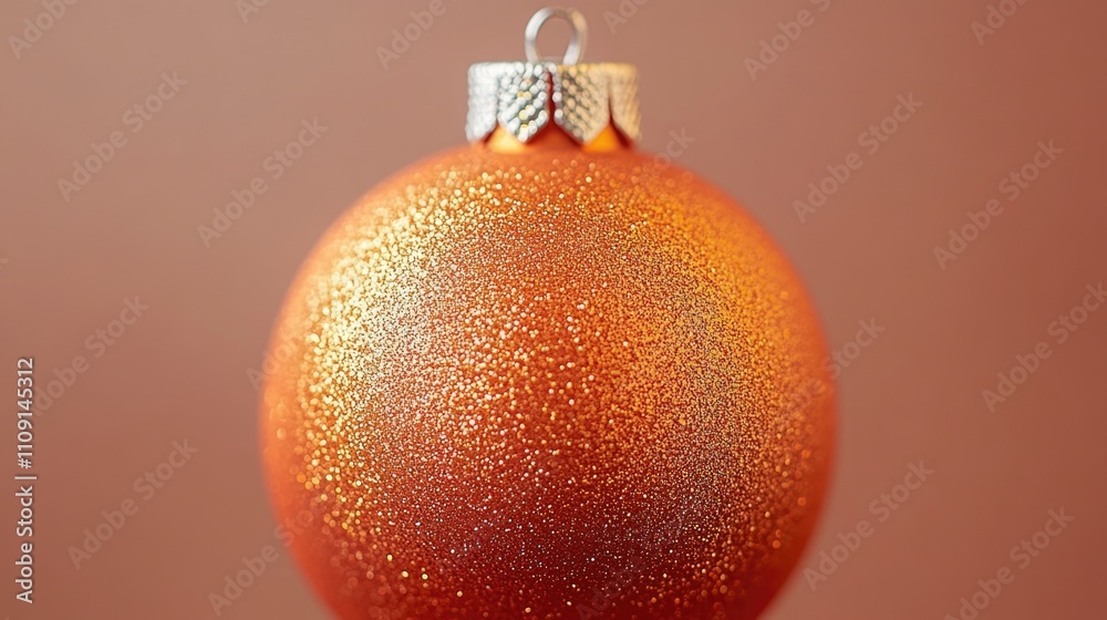 Poster a shiny christmas ornament hanging from a string