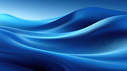 Fototapeta premium Dynamic Blue Wave Motion Background