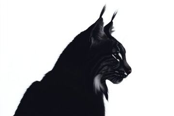 Obraz premium A close-up shot of a cat's face in black and white