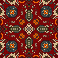 Persian seamless pattern, vector template design.