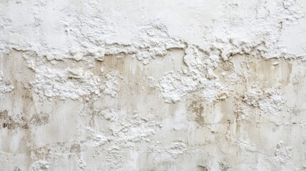 Fototapeta premium Weathered White Wall Texture - Vintage Concrete Background