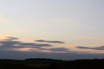 Sunset Over the Field: Nature's Golden Hour