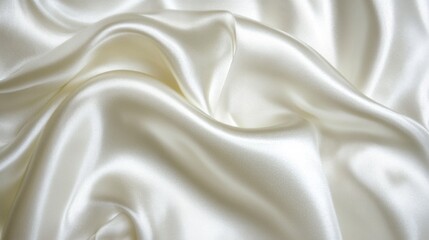 Obraz premium White Satin Fabric Texture - Elegant Background