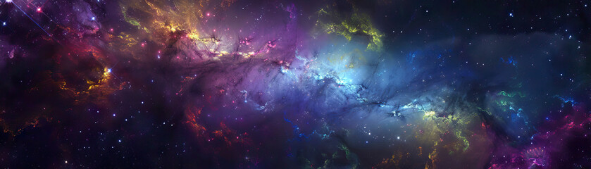 Celestial Dreams: Celestial colors like cosmic purple, starry night blue, and comet tail green create a celestial dreams theme