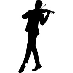 Jazz Musician Silhouette. Musicians vector silhouettes. 